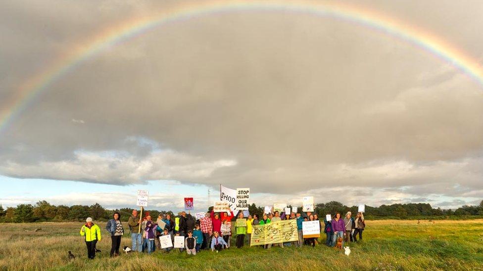 Findhorn Protest