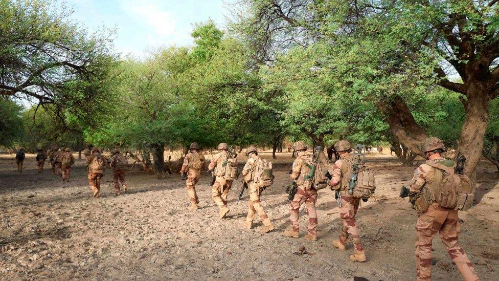 A French army patrols in northern Burkina Faso - November 2019