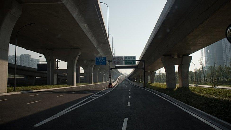 Empty streets of Hangzhou