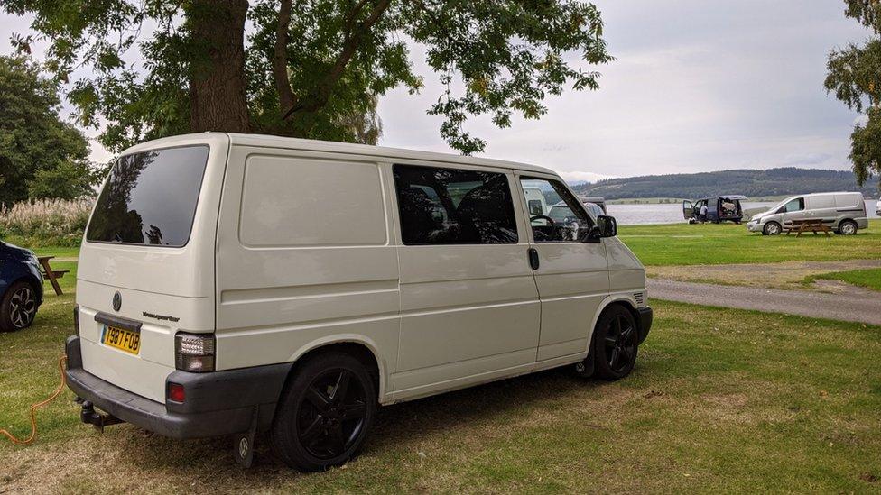 Campervan before damage