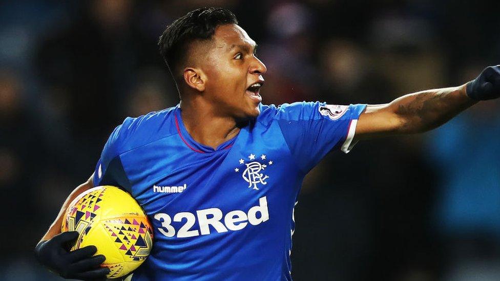 Rangers striker Alfredo Morelos in 2019