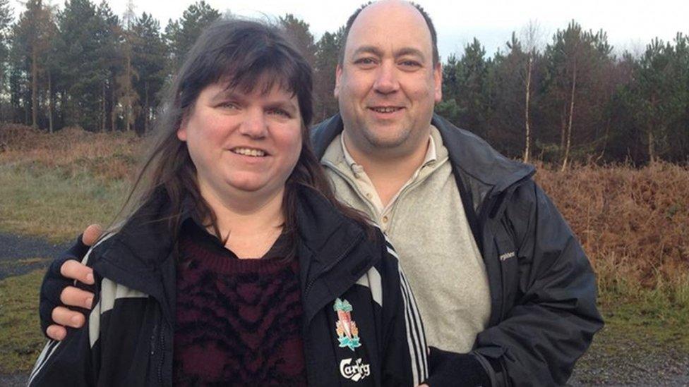 Jill Saward and husband Gavin Drake