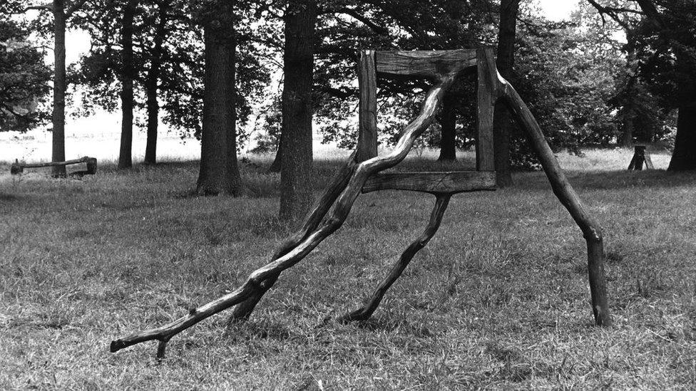 David Nash, Standing Frame, 1982