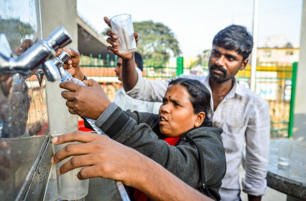 The canteens provide drinking water too