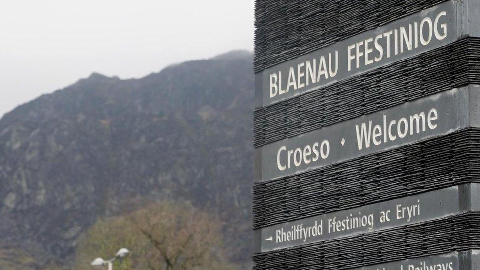 Blaenau Ffestiniog sign