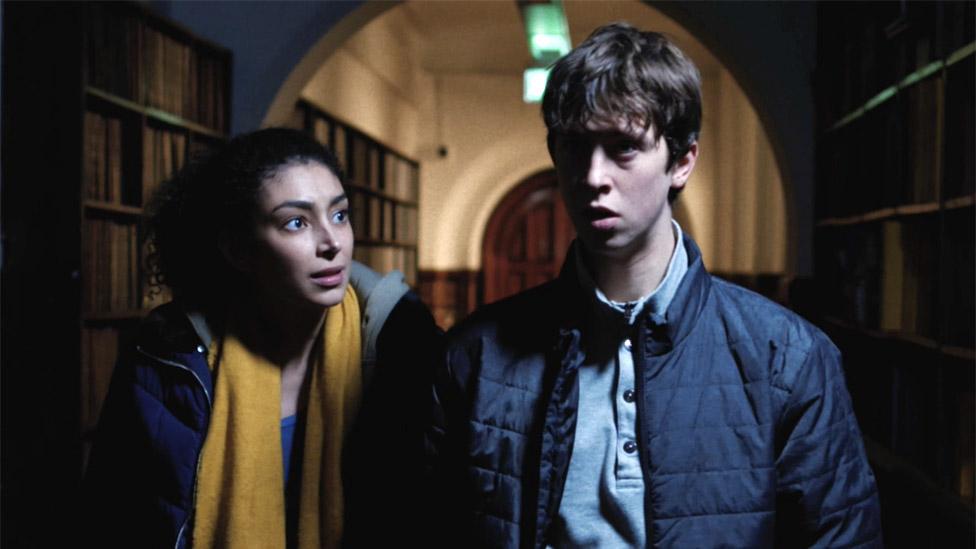 Riana Duce and Angus Imrie in Slung Low's short film The Good Book