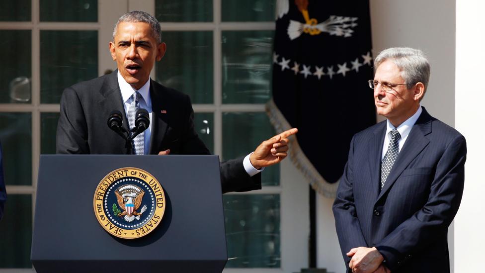 President Barack Obama and Merrick Garland