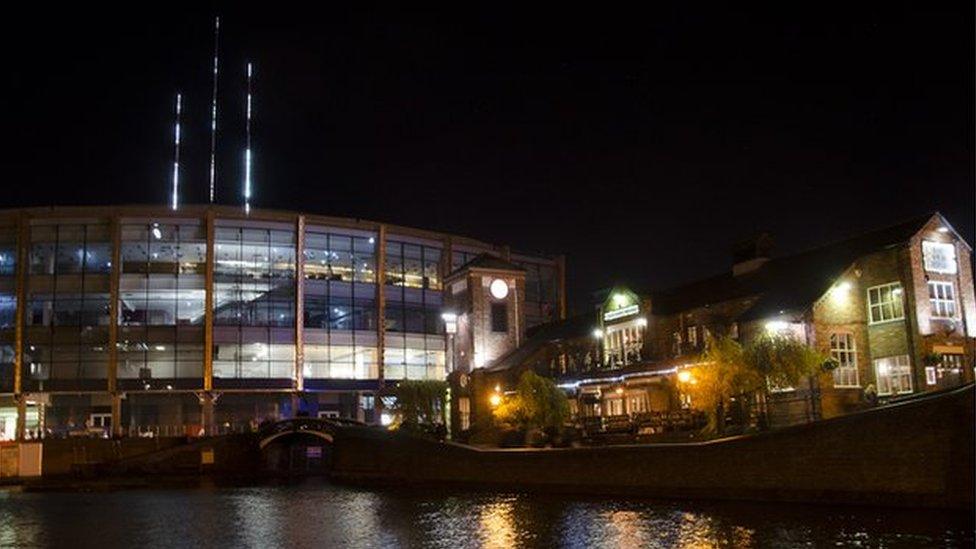 The needles at night