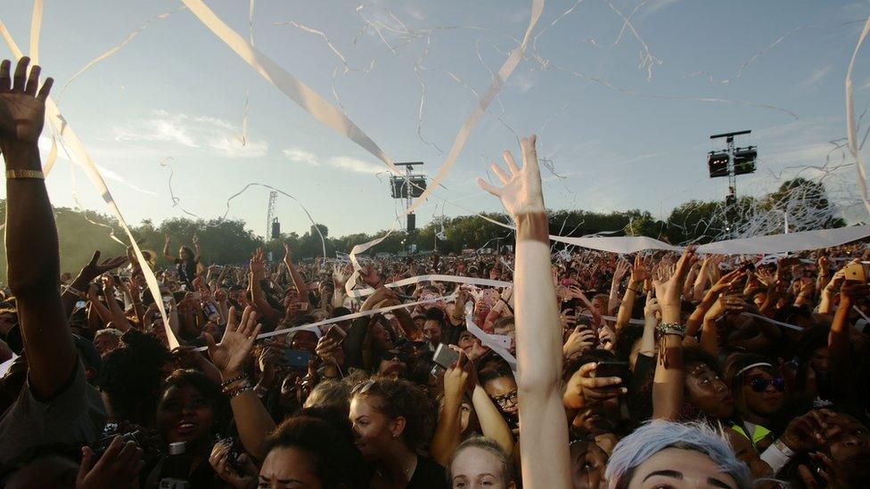 Crowds at Wireless Festival