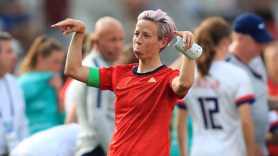 Megan Rapinoe captains Reign FC in the National Women's Soccer League