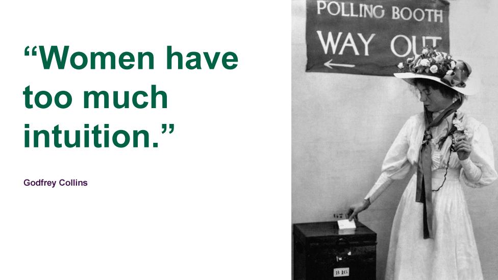 Suffragette Sylvia Pankhurst in a Polling Booth in 1910.