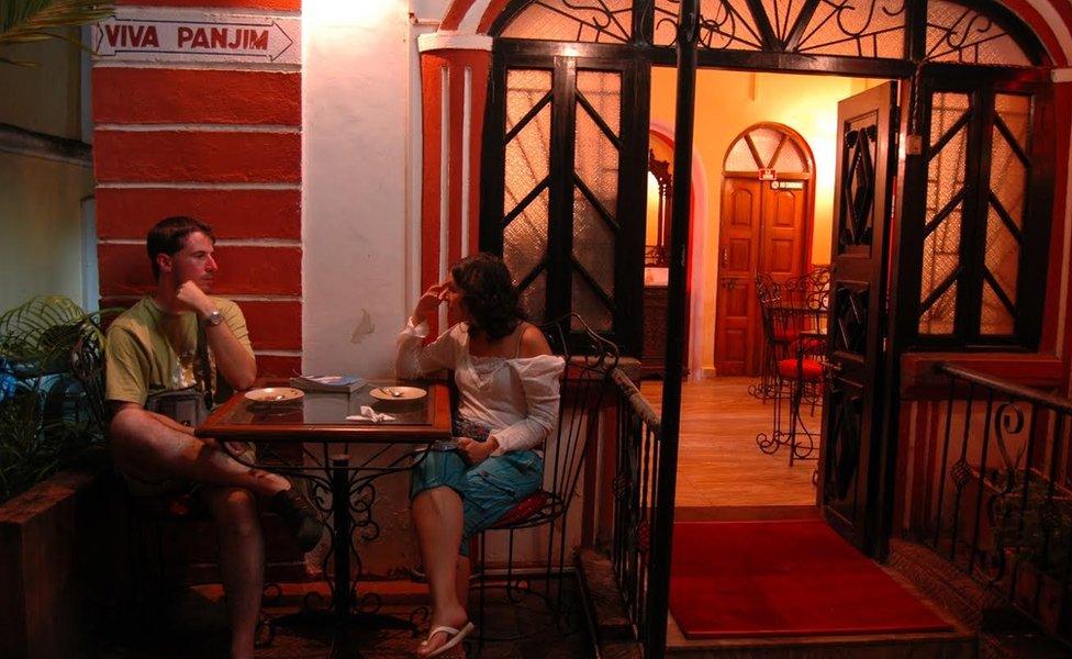 Tourists in Goa