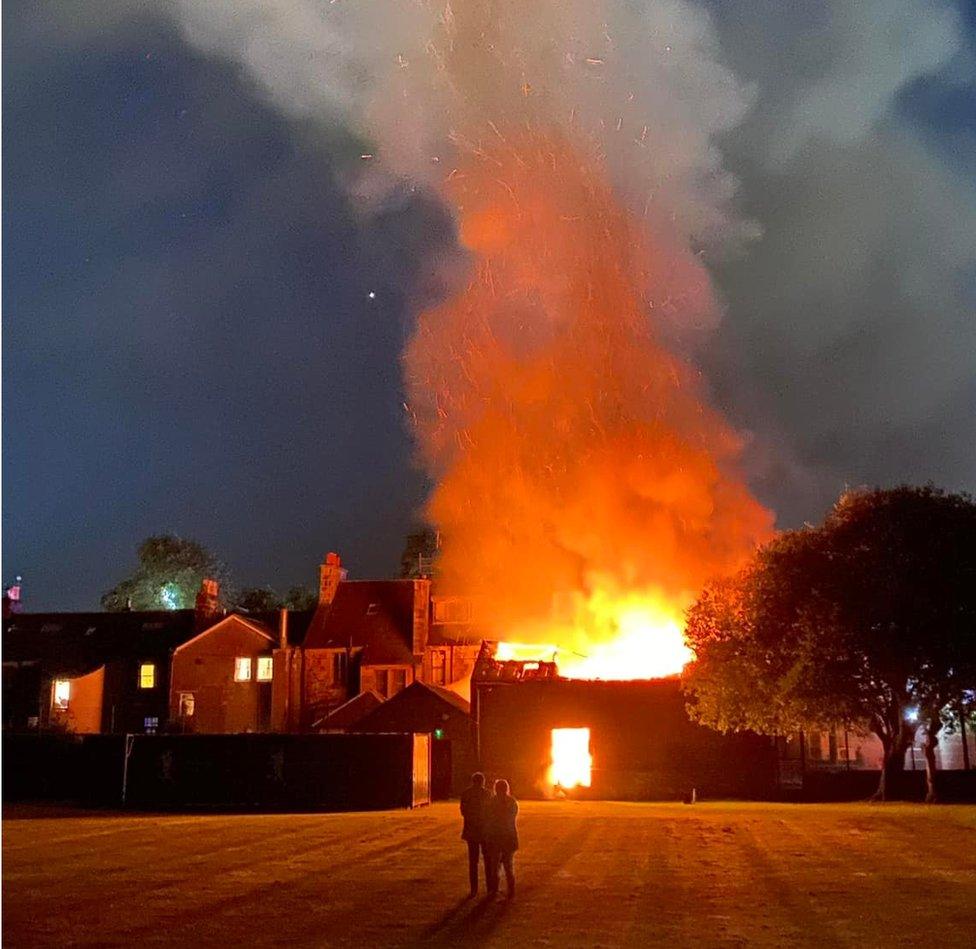 Fire in Strathaven