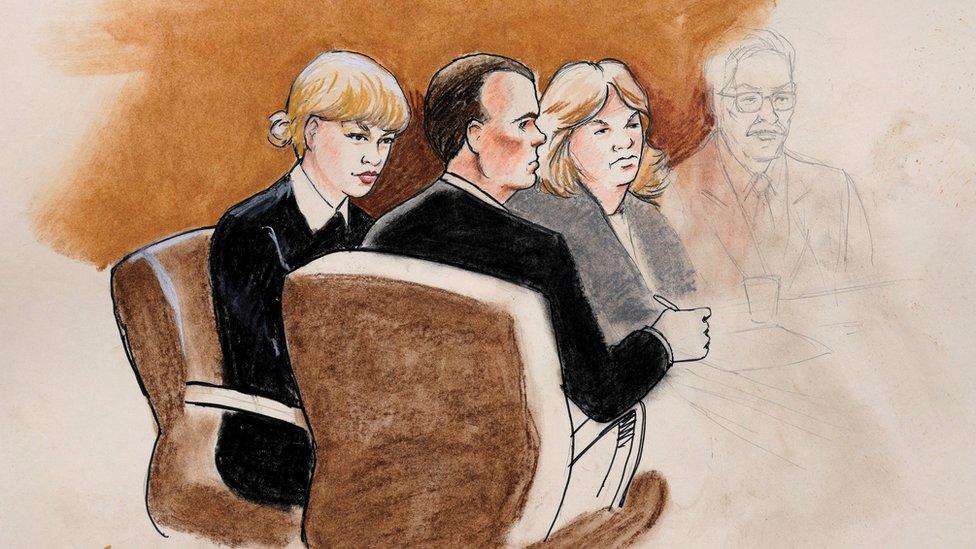 Taylor Swift in court