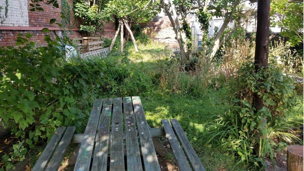 The bookable garden space