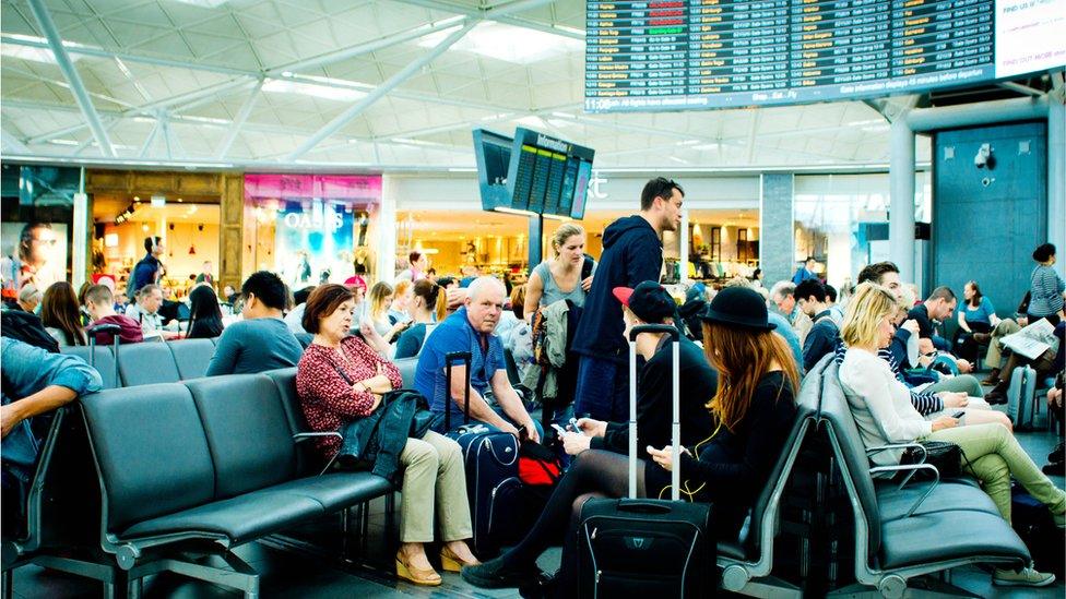 passengers in airport