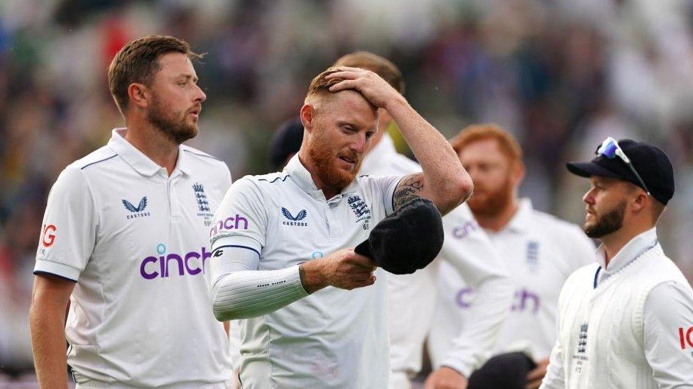 Ben Stokes and other members of the England cricket team