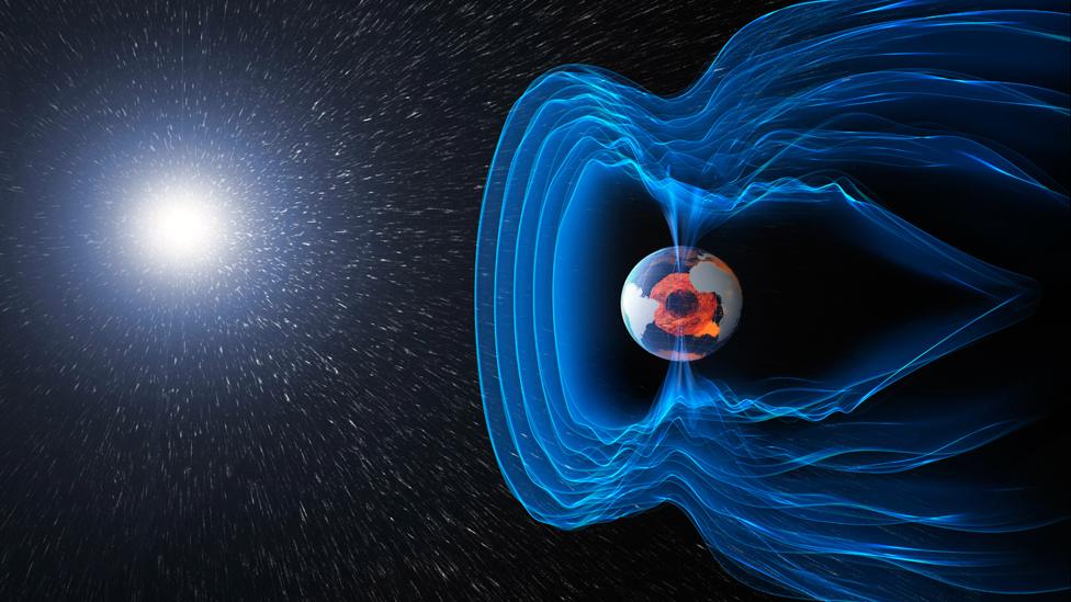 Artist's impression of magnetosphere