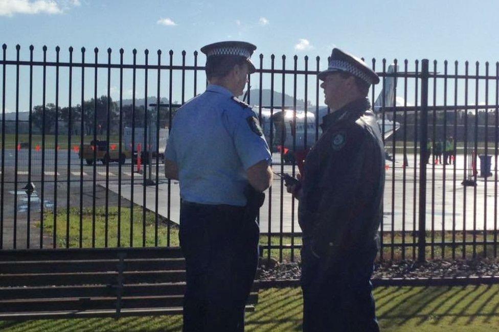 News South Wales Police are investigating the incident at Albury Airport