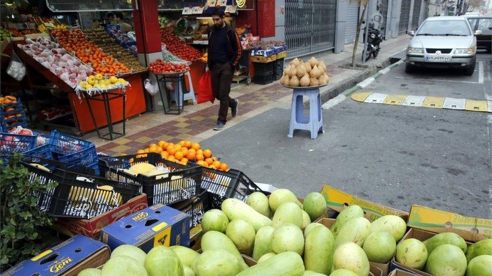 Fruit shop in Tehran (file photo)