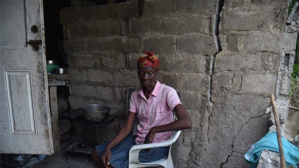 Haitians recover from an earthquake in 2018