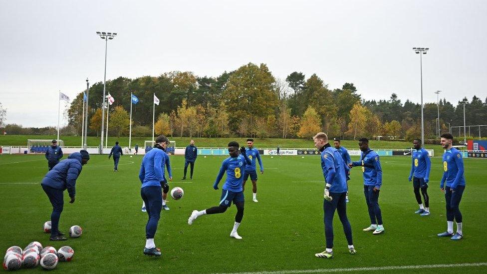 England team training