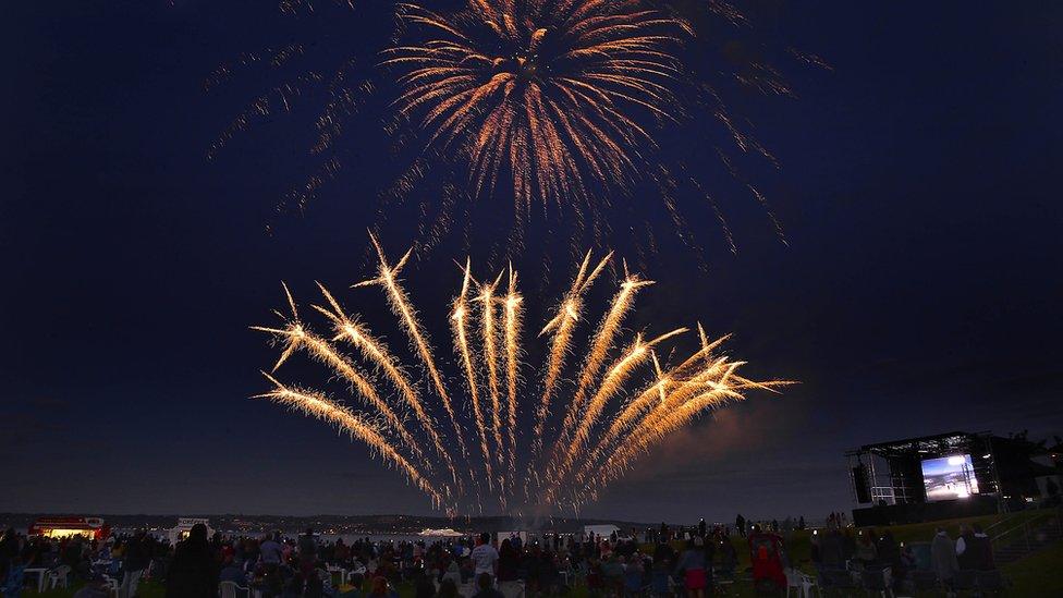 Fireworks at Jordanstown