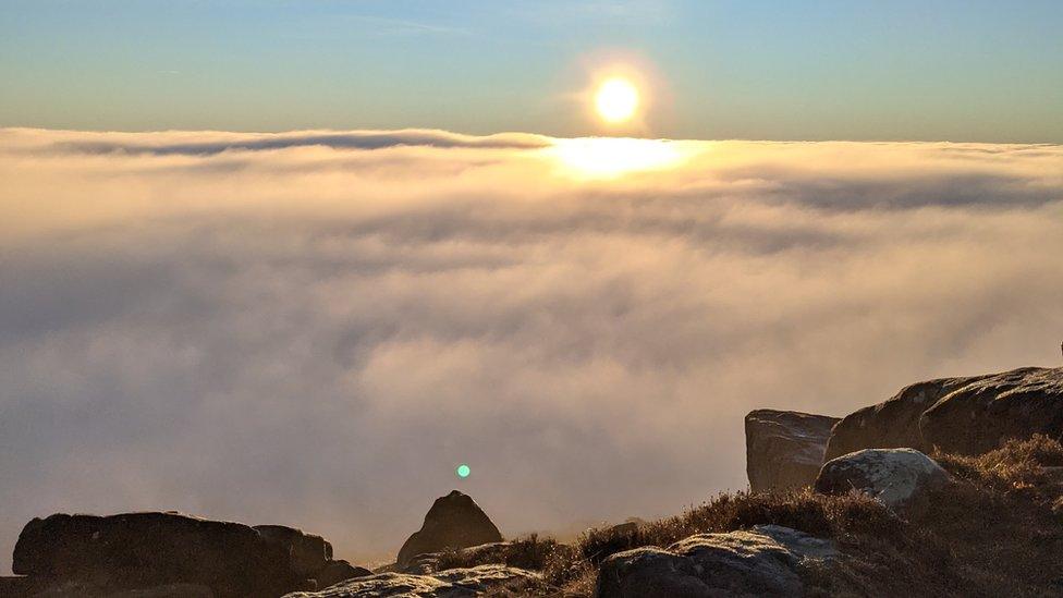 Cloud inversion from Stanage Edge