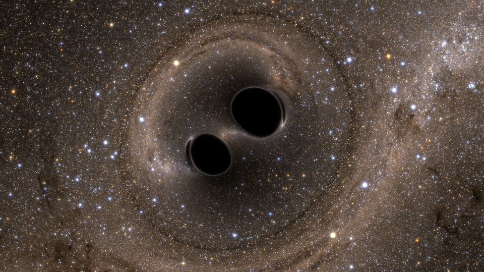 black hole merger simulation