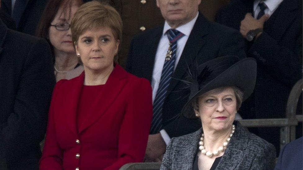 Nicola Sturgeon and Theresa May