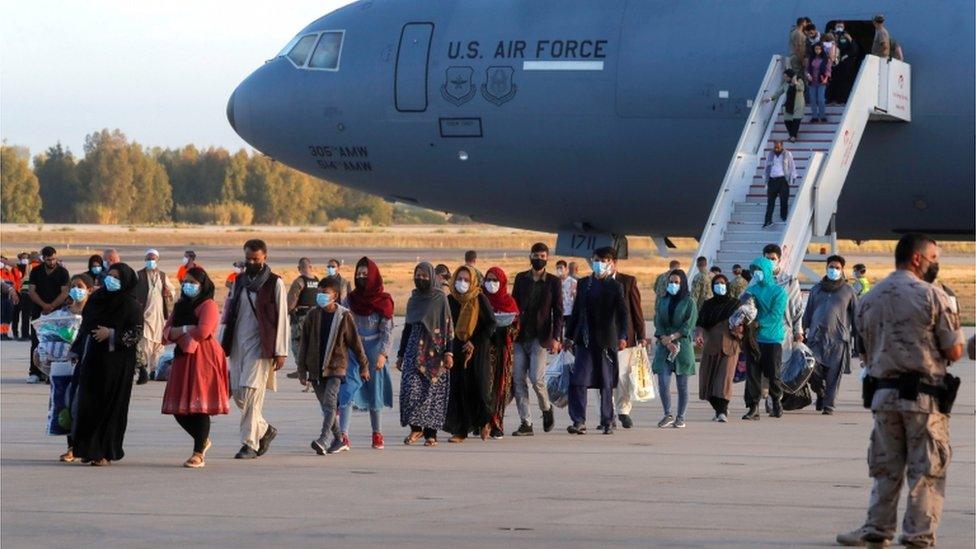 Afghan refugees arriving in southern Spain