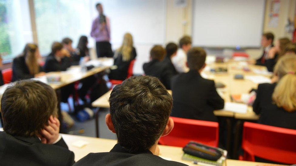 Anonymous photo of school pupils