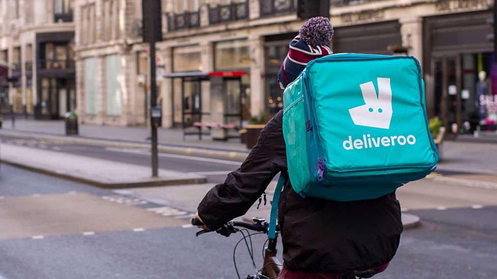 Deliveroo cyclist