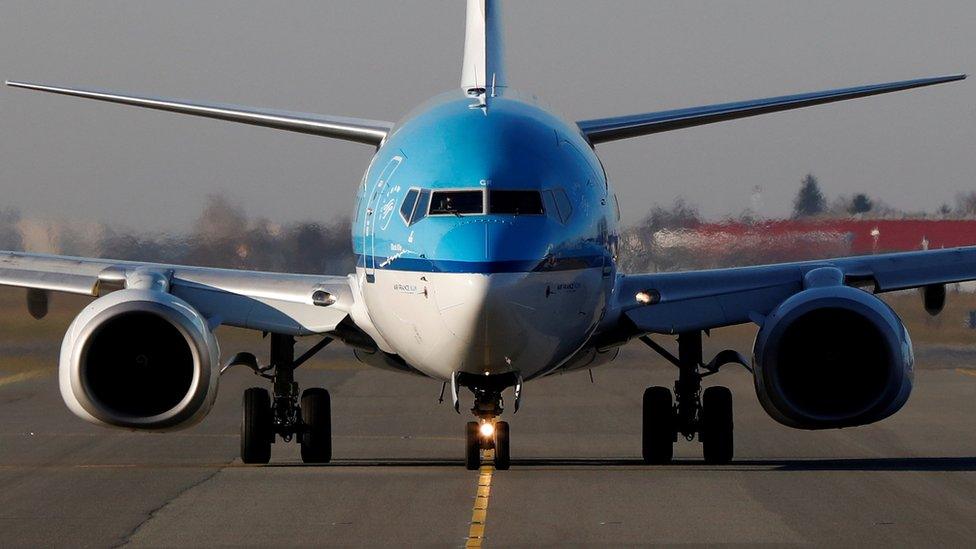 KLM plane