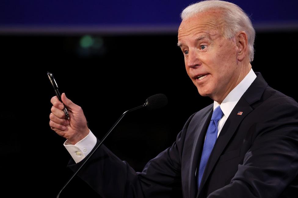 Joe Biden debates Donald Trump