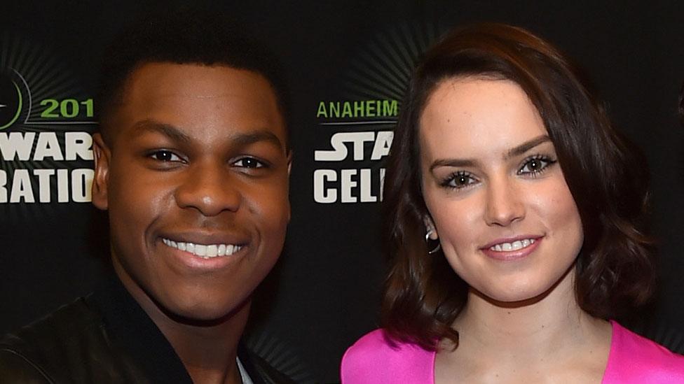 John Boyega and Daisy Ridley