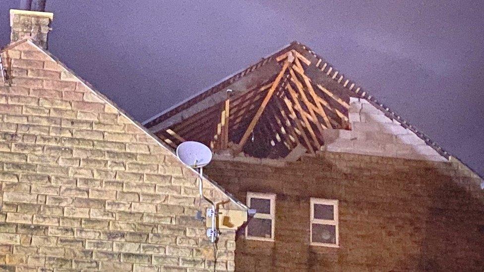 damaged roof