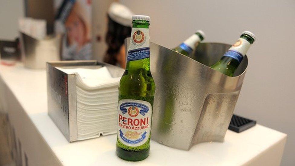 Peroni beer