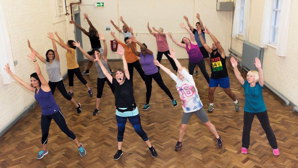 Martin Parr's Zumba class from Bristol