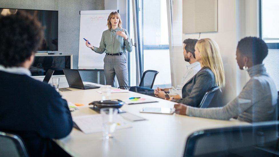 Male and female colleagues