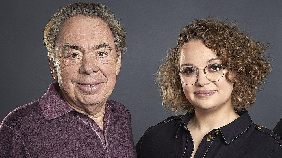 Andrew Lloyd Webber and Carrie Hope Fletcher