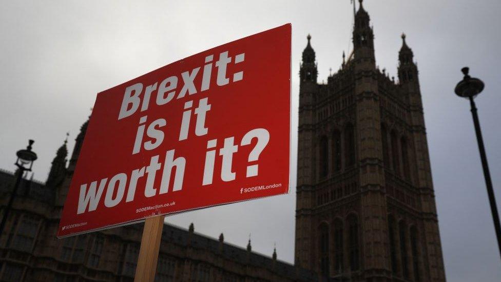 Brexit: Is it worth it? placard