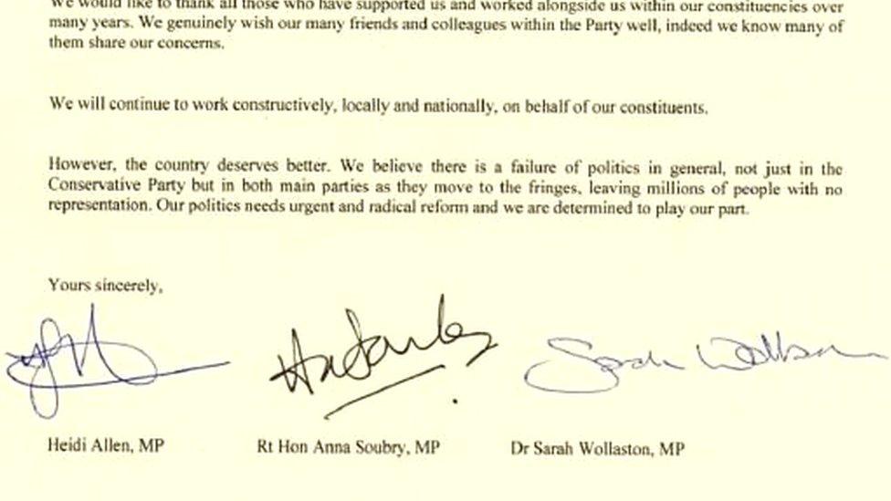 MPs letter