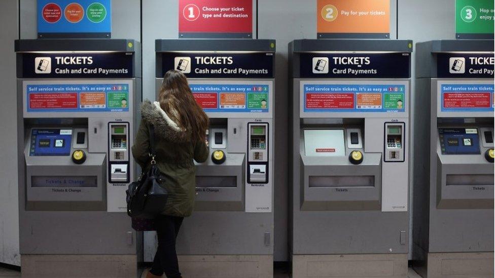 Rail ticket machines