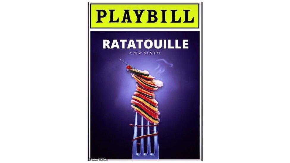 Ratatouille artwork for playbill