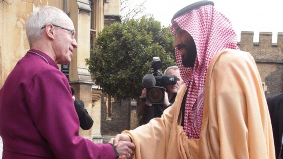 Archbishop of Canterbury meets Crown Prince of Saudi Arabia