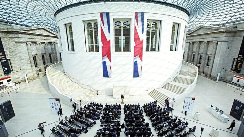 David Cameron at the British Museum