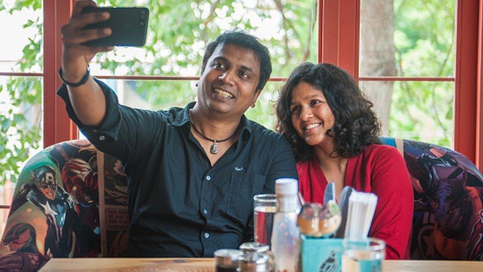 Actor Sunder Ramu on a date