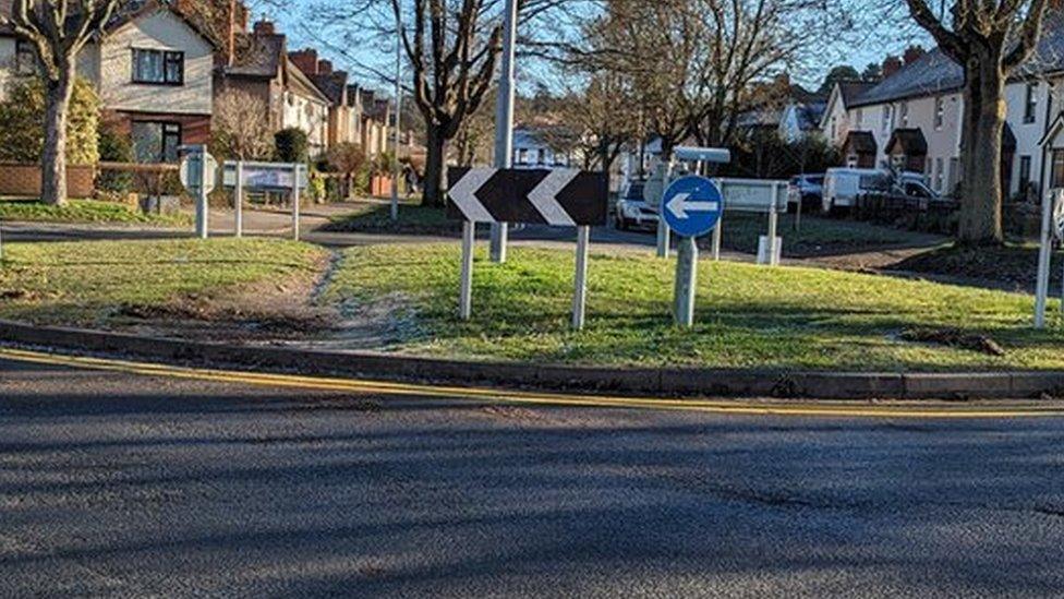 Roundabout in Hereford