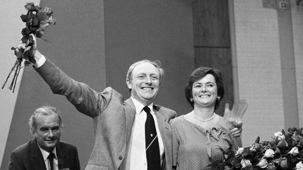 Neil Kinnock and his wife Glenys in 1983